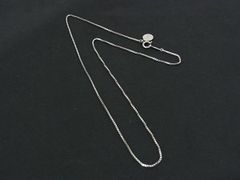 ま*す様 K10 WG ネックレスチェーン 40cm 4面カットボールチェーンネ