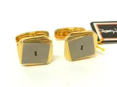 SAINT LAURENT サンローラン カフスボタン カフリンクス アクセサリー ビジネス 紳士 メンズ  ゴールド系×シルバー系 DN1852のサムネイル