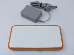 【画面キズ無し】New ニンテンドー 2DS LL ホワイト×オレンジ アダプタ付き