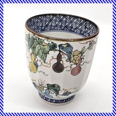 未使用保管品✨京焼 清水焼 平安壹楽 瑞鳥赤絵 湯呑 単品✨山本壹楽 壱