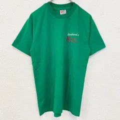 90s　Hanes ヘインズ　半袖プリントTシャツ　クルーネック　ヴィンテージ　シングルステッチ　緑　XLサイズ　古着【値引き交渉OK！】