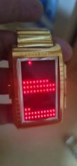 レトロフューチャー LEDウォッチpulser type クリアー スケルトン