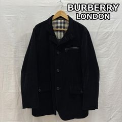 レディース 美品 バーバリー ロンドン ジャケット コーデュロイ 黒 