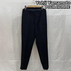 ヨウジヤマモトプールオム ストライプ サスペンダーボタン テーパード スラックス パンツ メンズ S ISItems【USED】【古着】【中古】50159088のサムネイル
