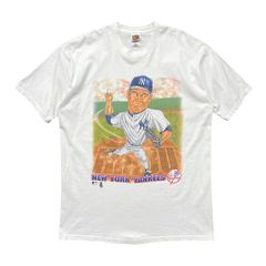 希少タグ 当時物）ニューヨークヤンキース 伊良部イラストTシャツ