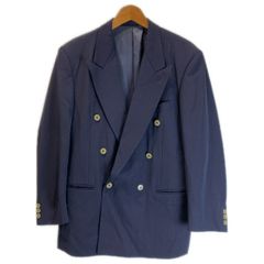 専用クリスチャンディオール リネン ダブルブレスト 紺ブレザーAB4165）美品 専用クリスチャンディオール リネン ダブルブレスト 紺ブレザーAB4165