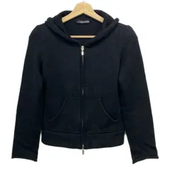 FOXEY NEW YORK(フォクシーニューヨーク) パーカー サイズ40 M レディース美品  - 25983 黒 長袖/ニット/ジップアップ/肩パッドのサムネイル