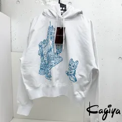 未使用 Gucci × ヒグチユウコ パーカー グッチ フーディ 刺繍 L サイズ ホワイト ブルー 白 猫 ネコ GGのサムネイル