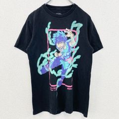MY HERO ACADEMIA 나의 히어로 아카데미아 미도리야 출구 반소매 애니메이션 캐릭터 프린트 T셔츠 블랙 S사이즈 헌옷[가격 인하 교섭 OK!]