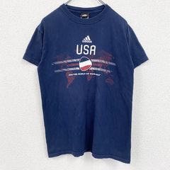 adidas TシャツFIFAワールドカップ2010イタリア代表Lブルーサッカー