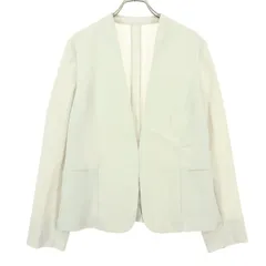 美品 green label relaxing グリーンレーベルリラクシング 長袖 ジャケット 40 ライトグレー ユナイテッドアローズ レディース 古着のサムネイル