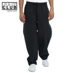 PRO CLUB HEAVYWEIGHT トラックパンツ ブラック TRACK PANT Black プロクラブ ストリートファッションのサムネイル
