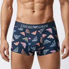 エンポリオ アルマーニ EMPORIO ARMANI 下着 アンダーウェア ボクサーパンツ オールオーバープリント 全3サイズ メンズ ライトブルー EM000232 AF19107 FB353 MADE IN ITALYのサムネイル