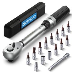 GOYOJO トルクレンチ プレセット型 16点セット 差込角(1/4インチ) 2-24N.m 両回転対応 トルク精度 ±3% 自動車用、自電車、オートバイ、機械の整備 作業工具 （ 2-24N.m 16点 ）★m 1e50b27b