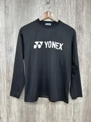 YONEX ヨネックス シンプル 定番 トレーニングウェア カットソー sizeM/黒 ■■ メンズ