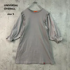 UNIVERSAL OVERALL ユニバーサルオーバーオール S グレー 3826-599-1083 別注 ユナイテッドアローズ グリーンレーベルリラクシング 異素材 切り替え ボリュームスリーブ ギャザー パフスリーブ ★ ■◇ ★ ■◆のサムネイル