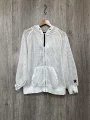 SMILE LAND スマイルランド メッシュ ジップアップ パーカー size3L/白 ■◇ レディース