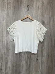 ROPE PICNIC ロペピクニック 袖レースデザイン カットソー sizeM/白 ■◆ レディース