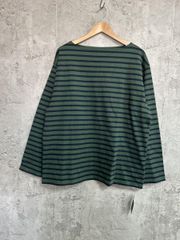 古着】OUTIL ウティ バスクシャツ ボーダー グリーン サイズ0 常田大希