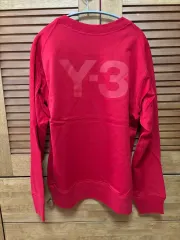 Y-3 YOHJI YAMAMOTO ヨウジヤマモト レッド バックロゴ コットン スウェットシャツ S M Lのサムネイル