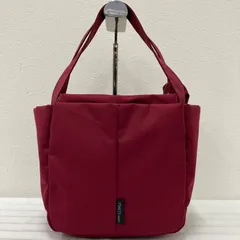 2792　Y'SACCS　イザック　トートバッグ　ハンドバッグ　手提げ　ナイロン　ボルドー　軽量　レディース　ポケット多数　収納多数のサムネイル