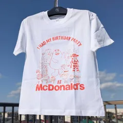 【 McDonald's ( マクドナルド )】『 I HAD MY BIRTHDAY PARTY 』Tシャツ / グリマス / ハンバーグラー / ビンテージ加工〚アメリカン雑貨 アメトイ〛のサムネイル