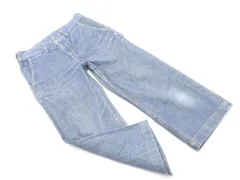 EDWIN エドウィン USED加工 クロップド デニムパンツ size27/紺 ■◇ レディース