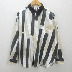 K■サノバチーズ/SON OF THE CHEESE Big Shirt CL ストライプ 長袖シャツ【L】MENS■12【中古】のサムネイル