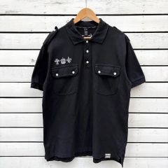 ブンデスウエアー ボタンダウン ワッペンポロシャツ 黒 M - メルカリ