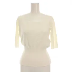 ジェンヌ JENNE 23SS ニット カットソー スクエアネック５分袖 S 白 ホワイト sks23ss-nt17b /YM ■BMのサムネイル