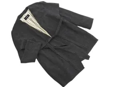 MAYSON GREY メイソングレイ ウール混 ウエストリボン付き ガウン コート size2/チャコール ◇■ レディースのサムネイル