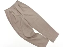 Demi-Luxe BEAMS デミルクスビームス ウール100% テーパード パンツ size34/茶 ◇■ レディース