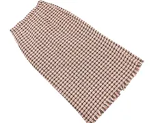 B:MING BEAMS ビームス ツイード フリンジ スリット ロング スカート sizeM/黒ｘオレンジ ◇■ レディースのサムネイル