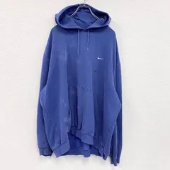 00s　NIKE　ナイキ　スウェットパーカー/フーディ　ヴィンテージ　青　ブルー　XXLサイズ　古着【値引き交渉OK！】