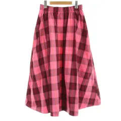 ケイトスペード KATE SPADE チェック ナイロンスカート M ピンク /AB ■OSのサムネイル