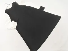 TOCCA トッカ パワーショルダー 切替 ニット ワンピース sizeM/黒ｘ白 ◇■ レディースのサムネイル