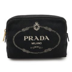PRADA プラダ1NA021花柄化粧ポーチ コットン新品未使用 ピンク カナパ 