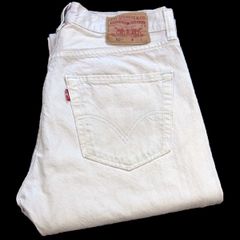 90s usa製Levi's 550 W30ホワイトデニムショーツ ハーフパンツ - メルカリ