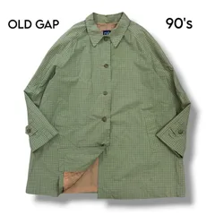 【OLD GAP】 90's ギンガムチェック柄 コットンステンカラーコートのサムネイル