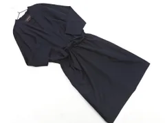 Jewel Changes ジュエルチェンジズ ユナイテッドアローズ Vネック リボン ワンピース size36/紺 ◇■ レディースのサムネイル