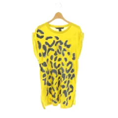 マークバイマークジェイコブス MARC by MARC JACOBS チュニック カットソー ノースリーブ フロック加工 S/M マスタード グレー /ES ■GY06のサムネイル