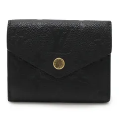 LOUIS VUITTON ルイ ヴィトン モノグラムアンプラント ポルトフォイユ ゾエ 3つ折財布 三つ折り財布 ノワール 黒 ブラック ゴールド金具 M62935