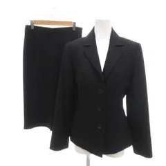 ボディドレッシングデラックス BODY DRESSING Deluxe 美品 セットアップ テーラードジャケット シングル タイトスカート アンゴラ混 9 黒 ブラック /YJ ■ECA001のサムネイル