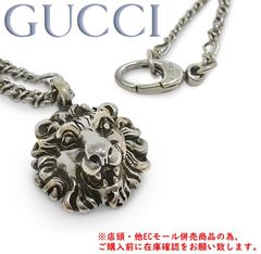 希少/極美品 GUCCIライオンヘッド ネックレス シルバー - メルカリ