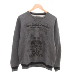 ペペジーンズ Pepe Jeans スウェットシャツ トレーナー L グレー ラウンドネック グラフィックプリント /YJ ■GY58のサムネイル