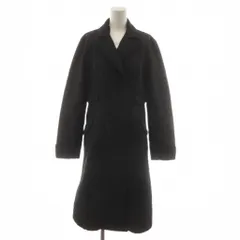 マックスマーラ ウィークエンドライン MAX MARA WEEKEND LINE キルティングコート ロング 42 黒 ブラック ダブルブレスト /RR ■BM