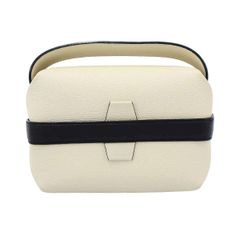 Valextra ヴァレクストラ Tric Trac Bag トリックトラック レザーハンドバッグ 457730 ホワイト