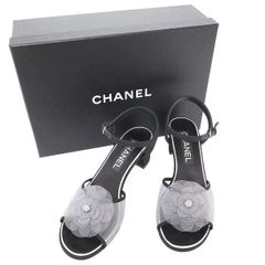 CHANEL カメリア キラキラグリッター バレーリーナ36 - メルカリ