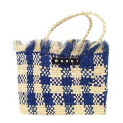 MARNI MARKET JURTA クロシェバッグ ライトブルー - メルカリ