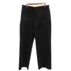 ジャンポールゴルチエ オム Jean Paul GAULTIER HOMME 美品 パンツ スラックス センタープレス レザー切替 50 黒 ブラック /YJ ■ECD002のサムネイル